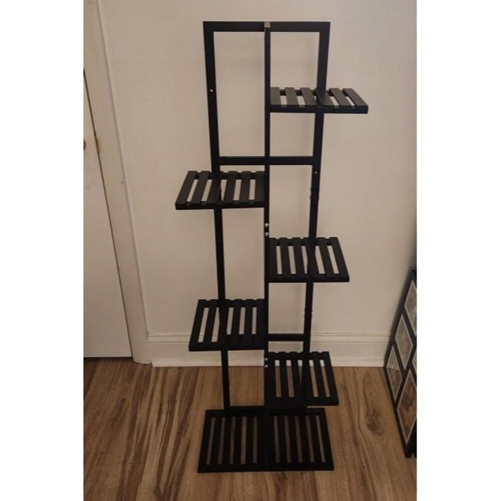 New Bamboo Plant Stand Rack 6 Tier,Multiple Stand Holder Shelf Rack